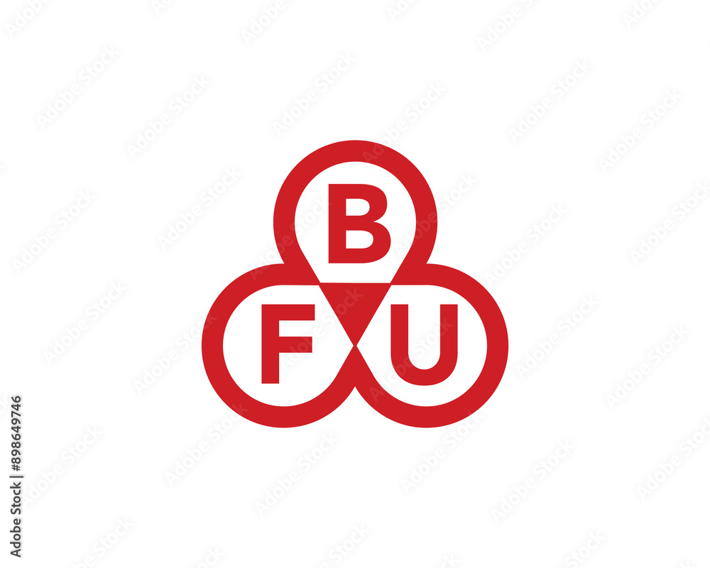 BFU logo design vector template. BFU logo design.