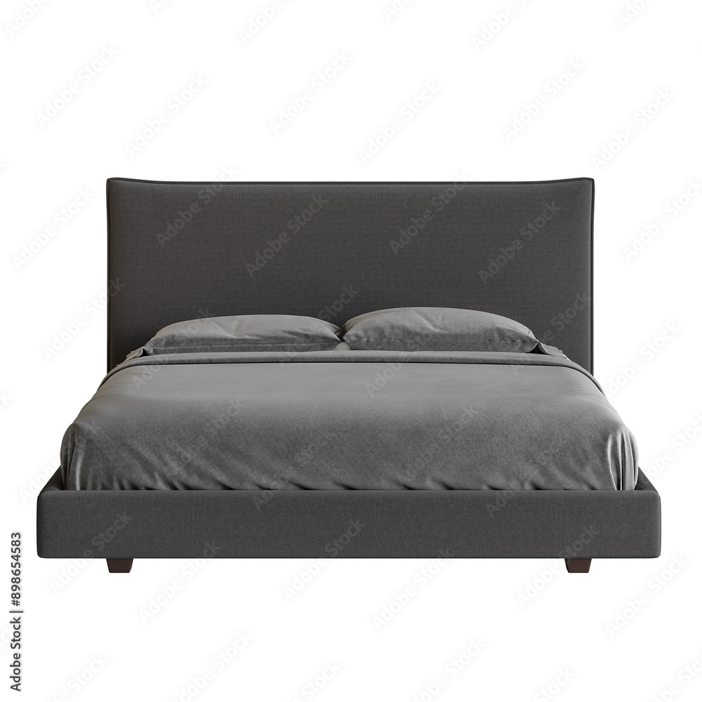 A bed, colorful design, bed, no background, different design, png, white background, isolated, abstract, 3d model.