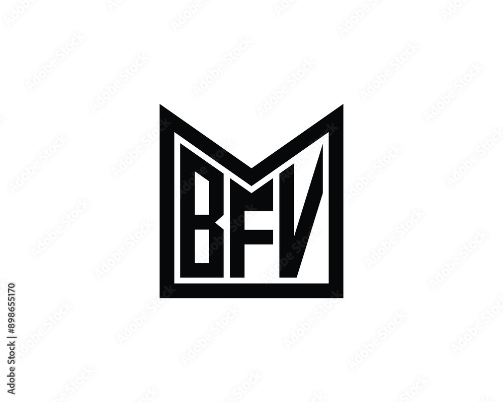 BFV logo design vector template. BFV Logo design. BFV logo design vector template. BFV Logo design.