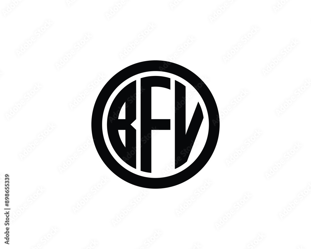 BFV logo design vector template. BFV Logo design. BFV logo design vector template. BFV Logo design.