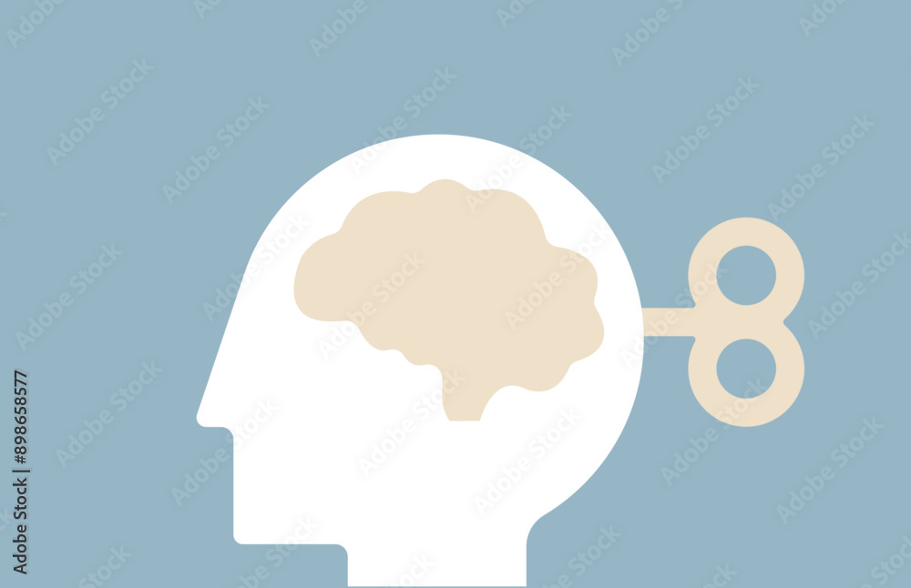 Mental manipulation control emotion and mind state illustration Mental manipulation control emotion and mind state illustration