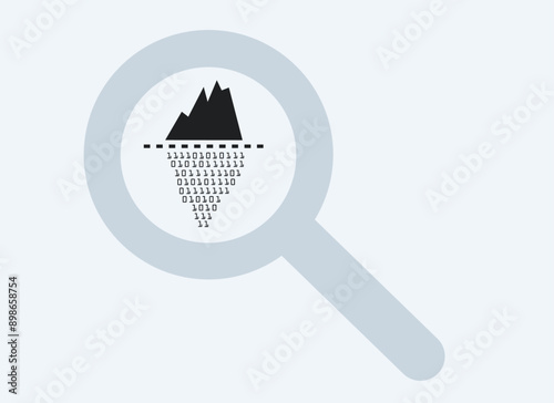 Deep web and dark web illustration