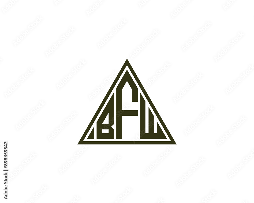 BFW logo design vector template. BFW logo design. BFW logo design vector template. BFW logo design.