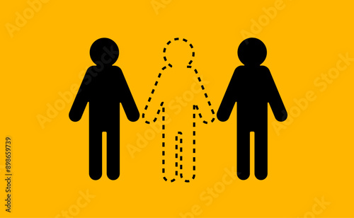 The missing anonymous people illustration