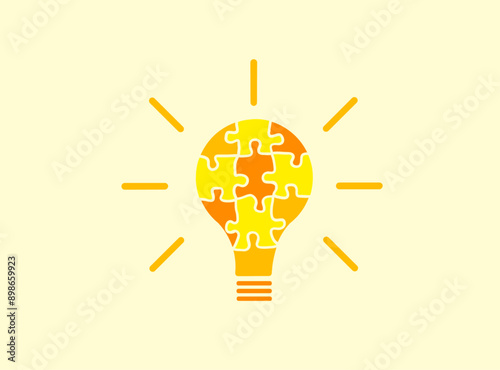 Solving complex problem with appropriate idea illustration