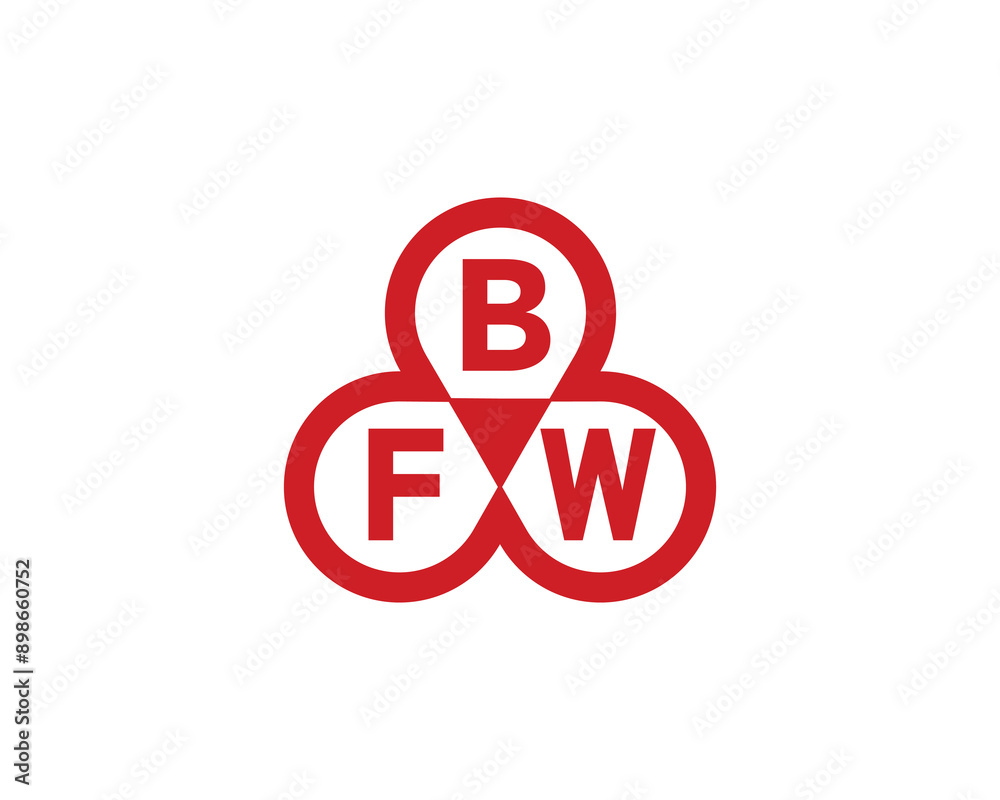 BFW logo design vector template. BFW logo design. BFW logo design vector template. BFW logo design.