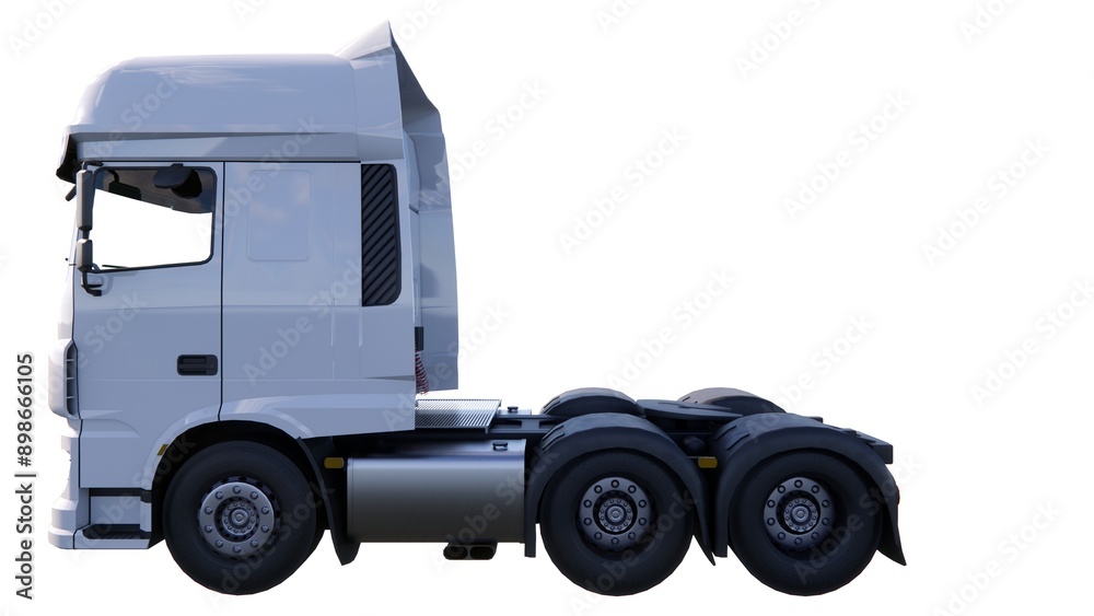 llustration of a container truck with a white background and containers llustration of a container truck with a white background and containers