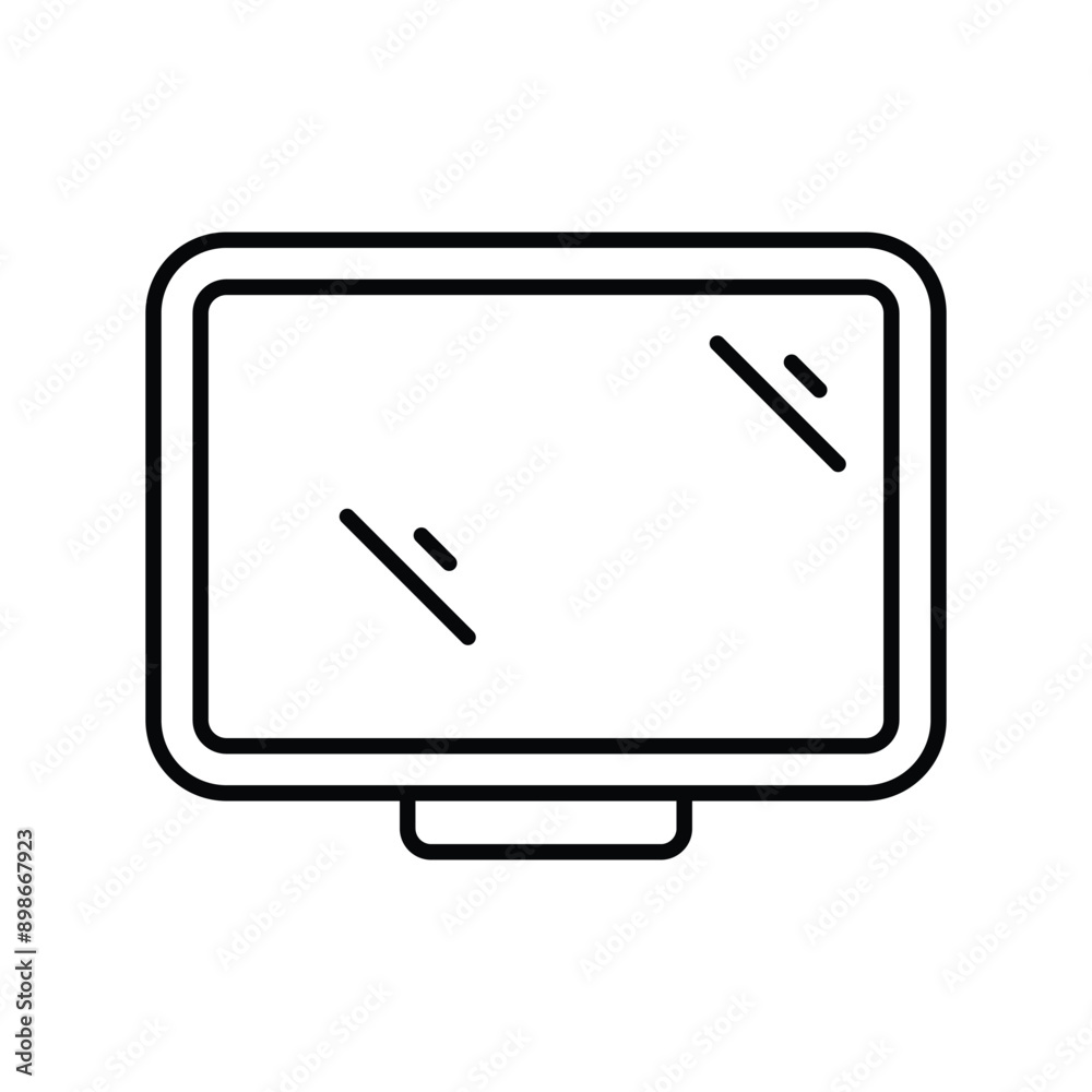 cctv camera line icon with white background vector stock illustration cctv camera line icon with white background vector stock illustration