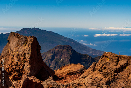 Paisaje en el Roque de los Muchachos, Canarias.