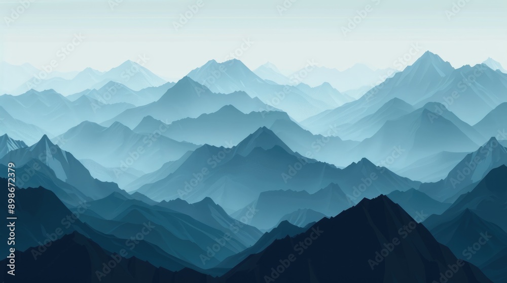 A breathtaking view of a mountain range from a distance, with rolling hills and peaks stretching into the horizon A breathtaking view of a mountain range from a distance, with rolling hills and peaks stretching into the horizon