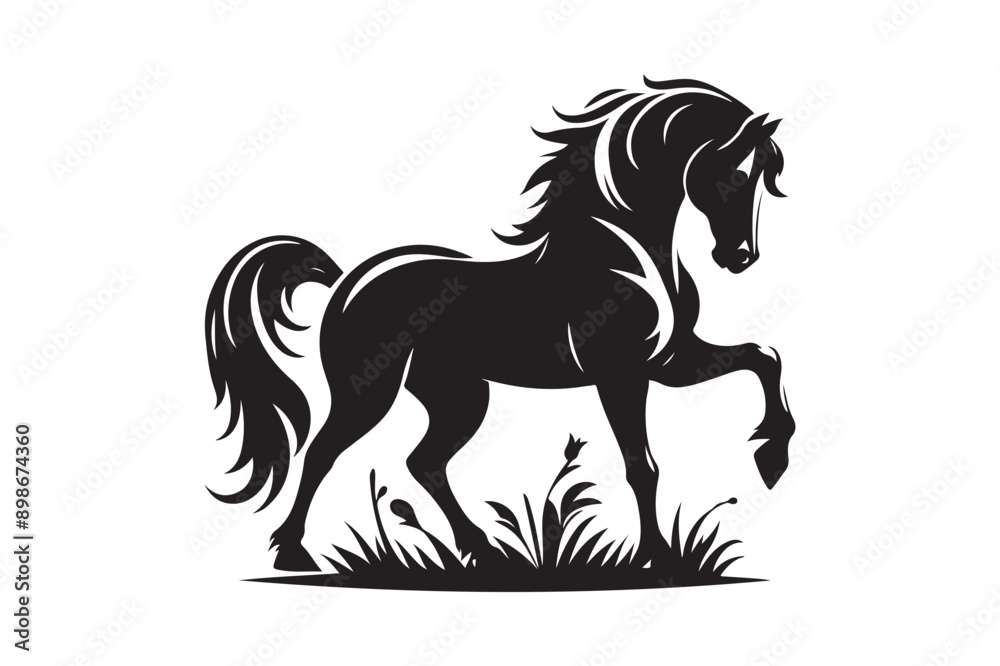 Horse silhouette vector illustration Horse silhouette vector illustration