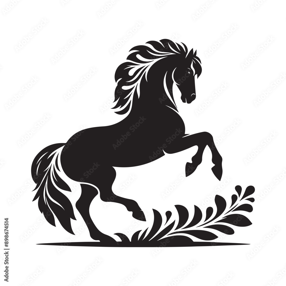 Horse silhouette vector illustration Horse silhouette vector illustration