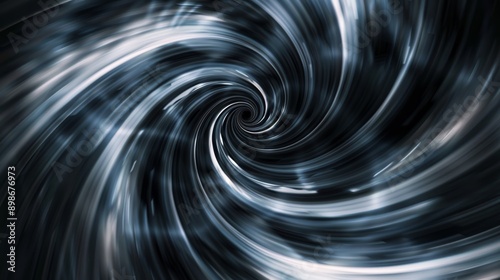 Blue and white swirling vortex effect on abstract background