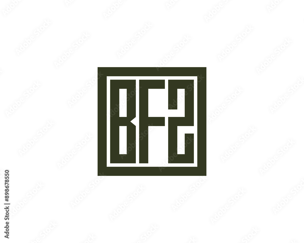 BFZ logo design vector template. BFZ logo design.