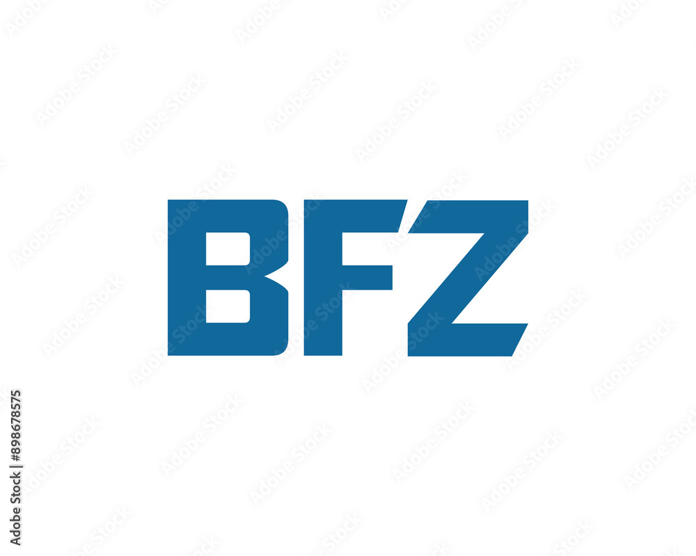 Obraz premium BFZ logo design vector template. BFZ logo design.