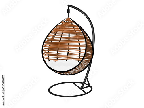 the chair on a white background.