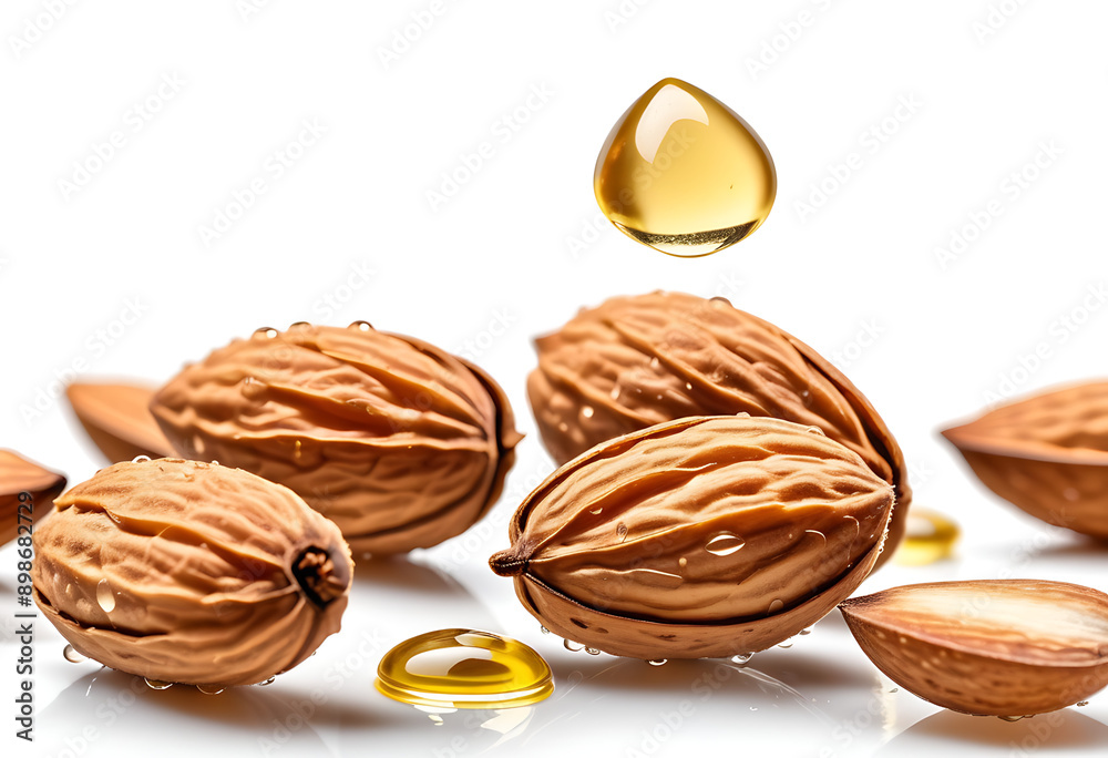 almonds oil droplet isolated transparent white background high resolution high details vibrant almonds oil droplet isolated transparent white background high resolution high details vibrant