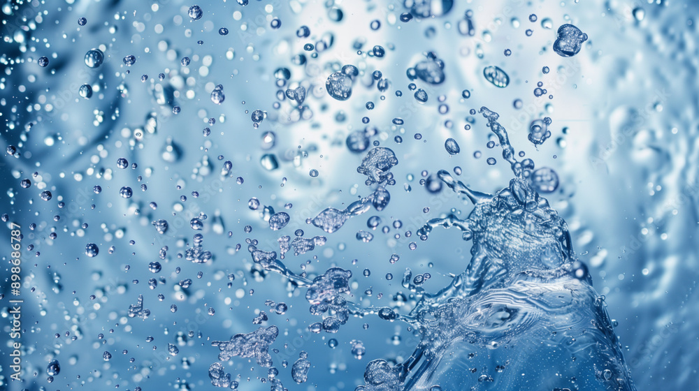 blue transparent clean drinking water abstract background. water surface with air bubbles background blue transparent clean drinking water abstract background. water surface with air bubbles background