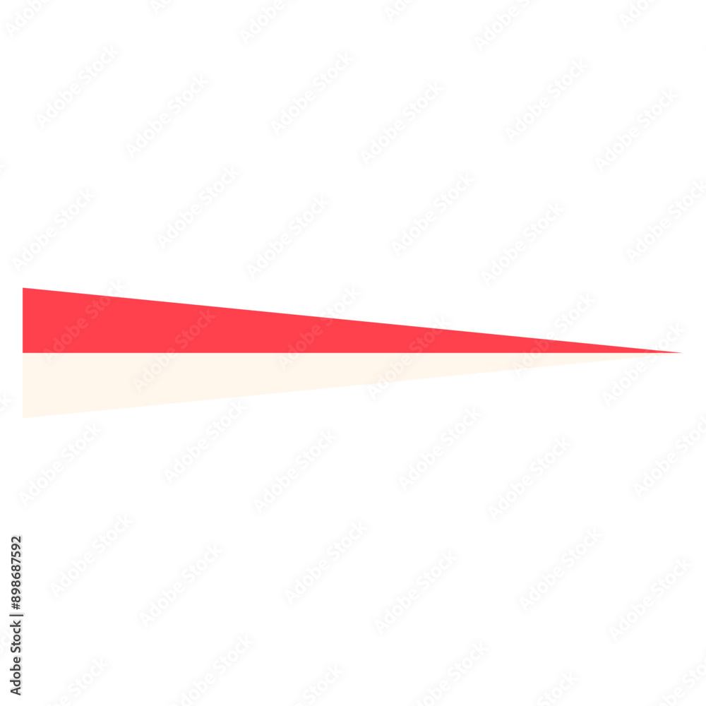 Indonesian Flage Shape decoration vector Indonesian Flage Shape decoration vector