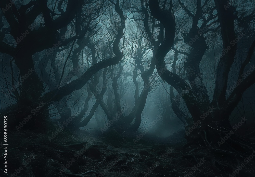 Eerie Forest Night Eerie Forest Night