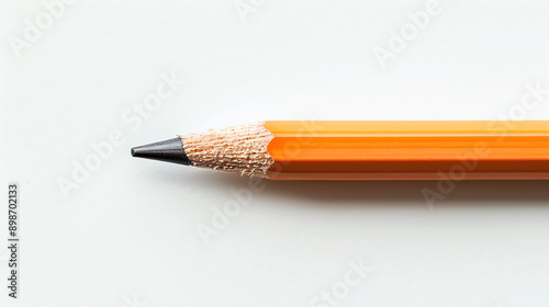 simple pencil on white background photo