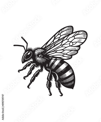 vector Bee vector art,graphics Bees icons set,vintage illustration Bee clipart,vector Bees flat style artwork design