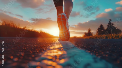 Running into the Sunset