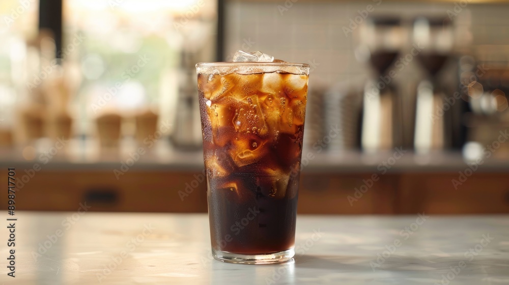 Iced coffee display with room for text Iced coffee display with room for text