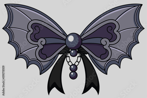 Gothic style accessory vector illustration