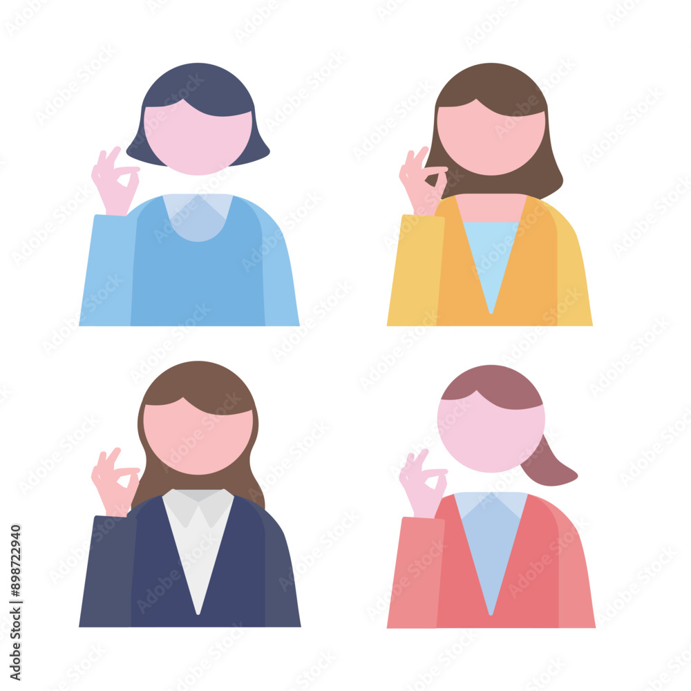 オーケーマーク　女性