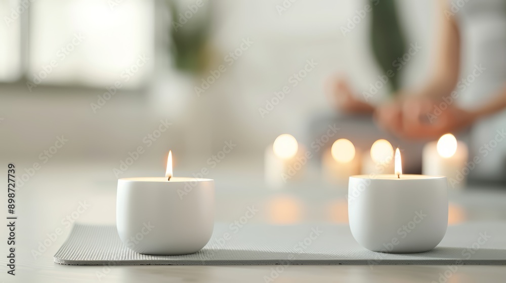 Serene ambiance created by glowing candles, ideal for relaxation, meditation, and enhancing tranquility in any space. Serene ambiance created by glowing candles, ideal for relaxation, meditation, and enhancing tranquility in any space.