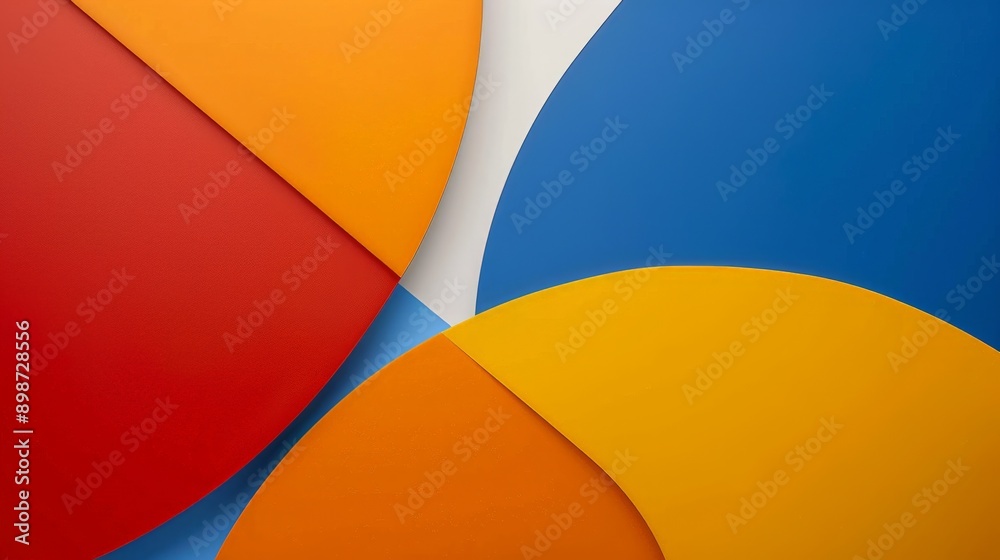 Modern design with colorful abstract background and overlapping curved shapes Modern design with colorful abstract background and overlapping curved shapes
