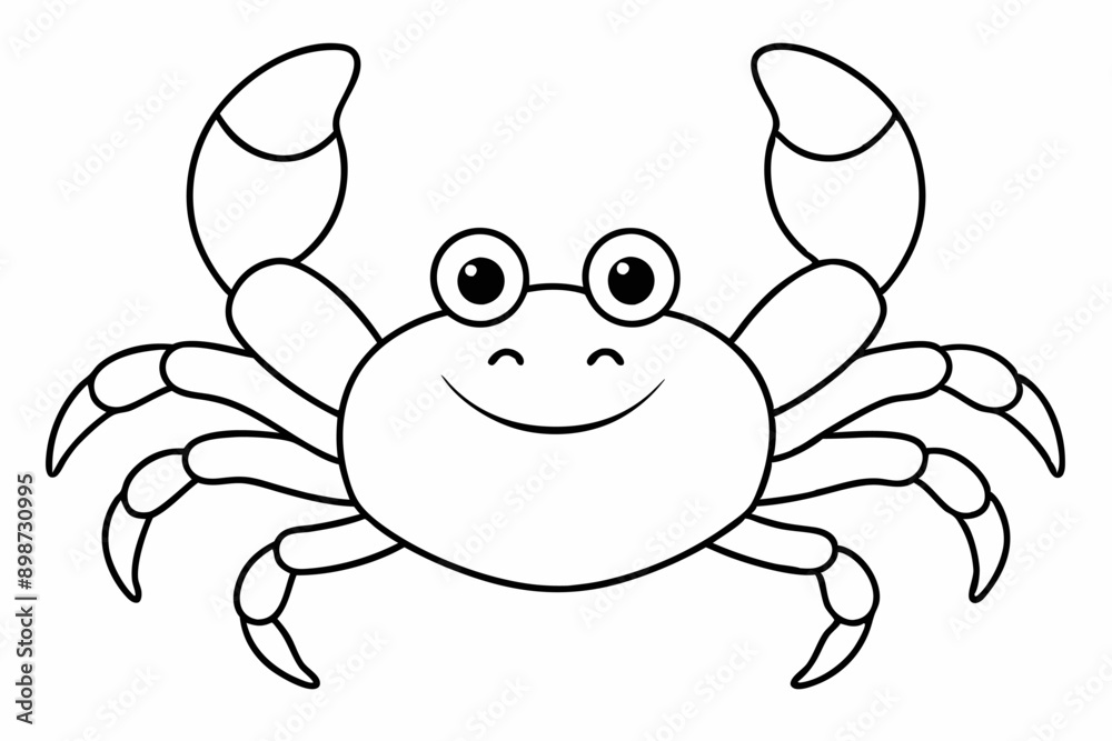 Funny Crab Vector Illustration with White Background Cartoons, Clipart, Line Art Design, Funny crab vector illustration, perfect for cartoons, clipart, and line art designs with a white background. Funny Crab Vector Illustration with White Background Cartoons, Clipart, Line Art Design, Funny crab vector illustration, perfect for cartoons, clipart, and line art designs with a white background.