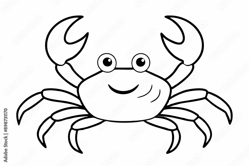 Funny Crab Vector Illustration with White Background Cartoons, Clipart, Line Art Design, Funny crab vector illustration, perfect for cartoons, clipart, and line art designs with a white background. Funny Crab Vector Illustration with White Background Cartoons, Clipart, Line Art Design, Funny crab vector illustration, perfect for cartoons, clipart, and line art designs with a white background.