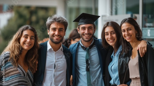 Group of Young People Standing Together