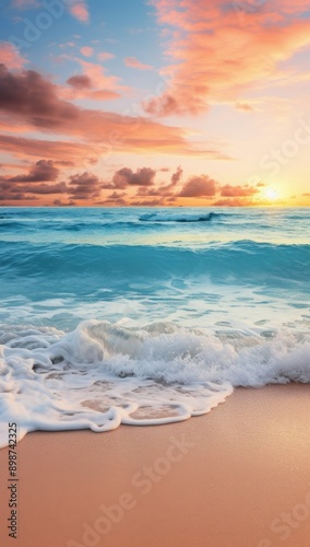 Sunset Over the Ocean