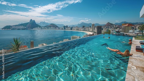 Couple Floating in Water