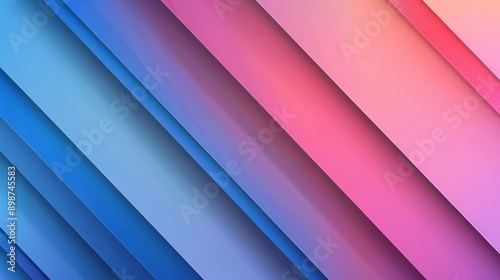 Modern and stylish abstract background with diagonal blue and pink lines