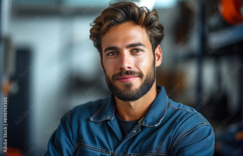 smiling confident engineer technician smiling confident engineer technician