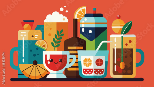  Drinking juice vector arts illustration photo