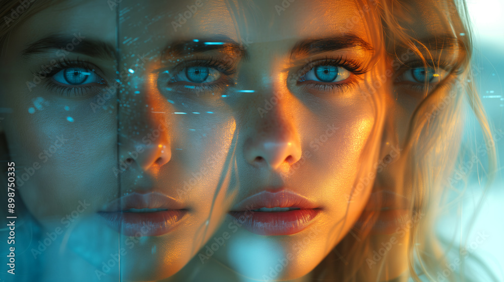 Utilize mirrors or reflective surfaces to capture portraits Utilize mirrors or reflective surfaces to capture portraits