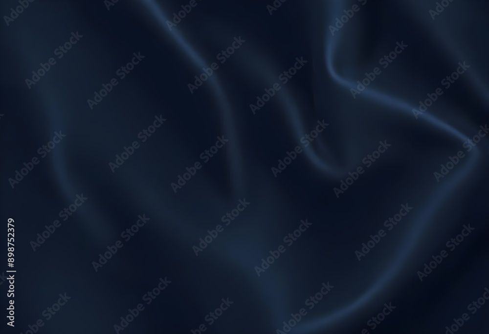 Dark blue velvet texture sample background, smooth, some waves, well enlighted