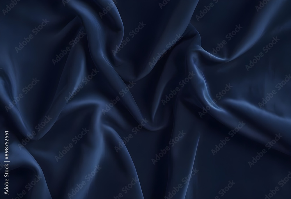 Dark blue velvet texture sample background, smooth, some waves, well enlighted Dark blue velvet texture sample background, smooth, some waves, well enlighted