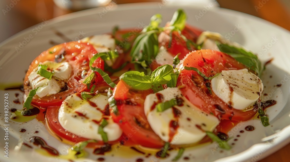 Mozzarella tomato and basil salad Mozzarella tomato and basil salad
