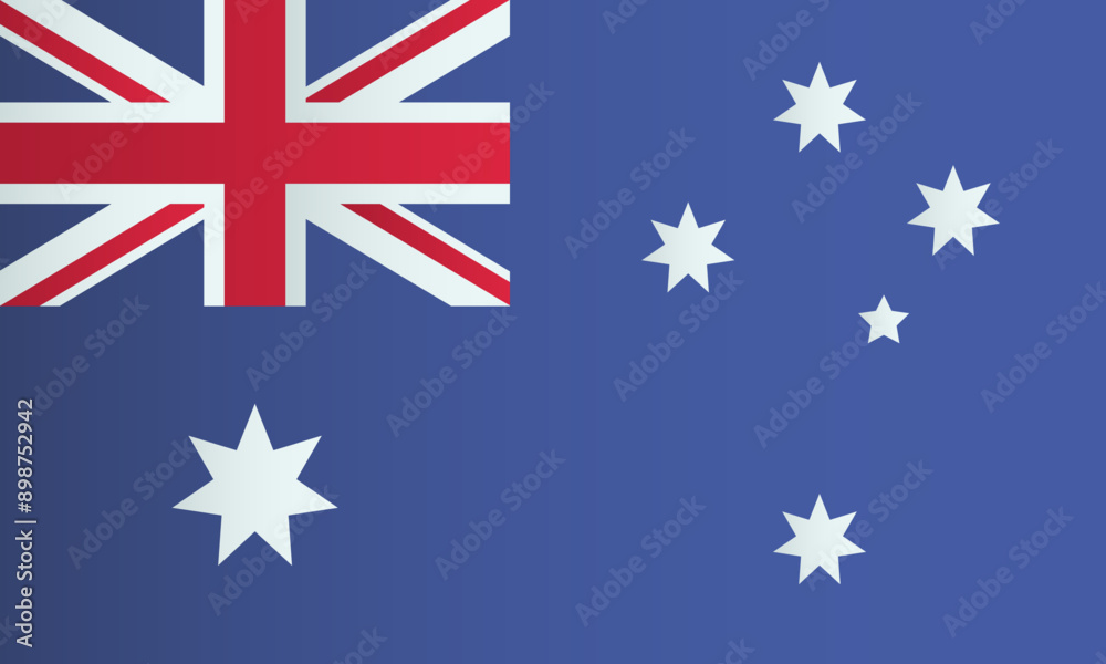 Fototapeta premium Australian national flag. Australia identity