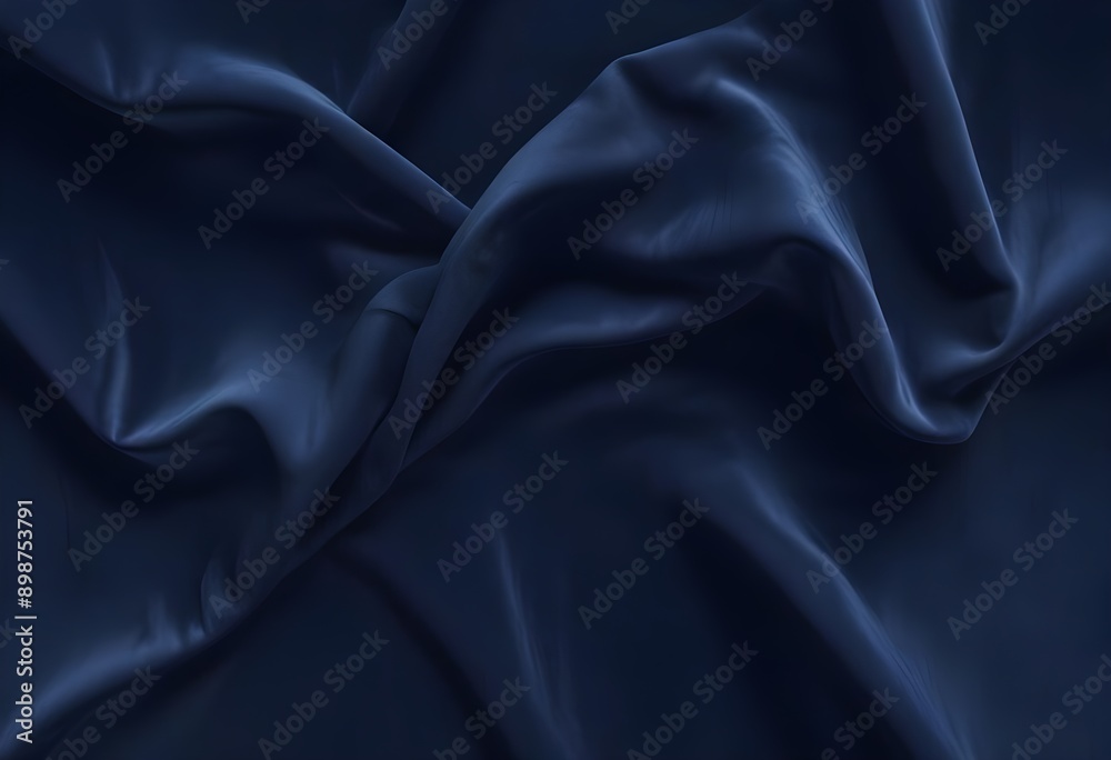 Dark blue velvet texture sample background, smooth, some waves, well enlighted Dark blue velvet texture sample background, smooth, some waves, well enlighted