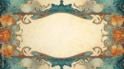 classic background, ornamental frame