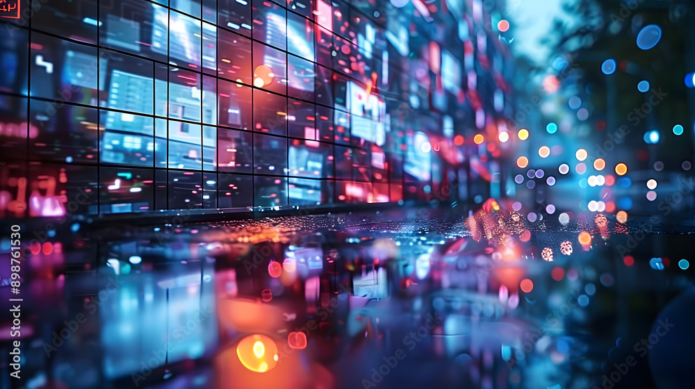 Obraz premium It is a concept for digital content. An application for social networking. An application for streaming video. A non-fungible token.