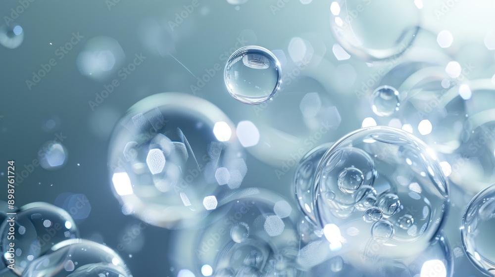 Abstract Blue Bubbles Abstract Blue Bubbles