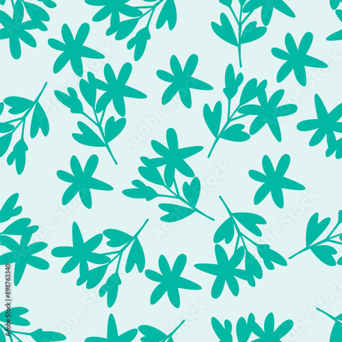 Elegance pink floral stems seamless pattern on a grey background. Vector hand drawn. Artistic, abstract flowers and tiny leaves, buds bells printing. Template for designs, fabric, fashion, textile
